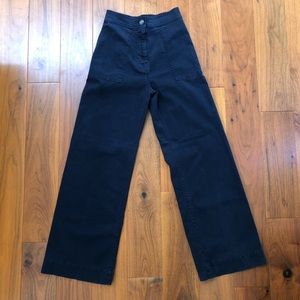 Lou & Grey high waist wide leg pants NWT